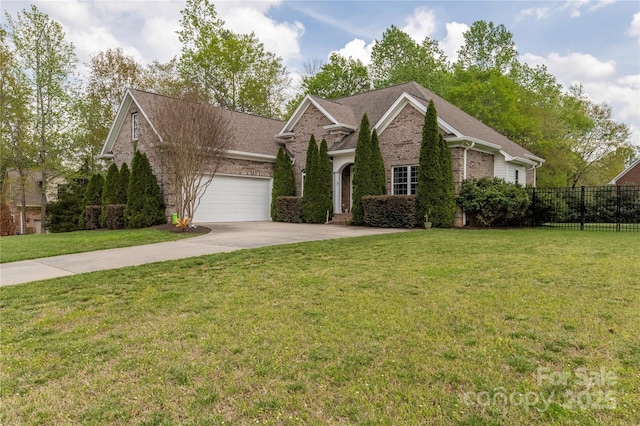 233 Highland Forest Dr, Clover, SC 29710 - view of front of house featuring brick siding, an attached garage, and concrete driveway