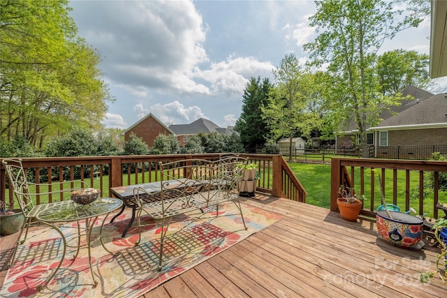 233 Highland Forest Dr, Clover, SC 29710 - wooden deck featuring a fenced backyard