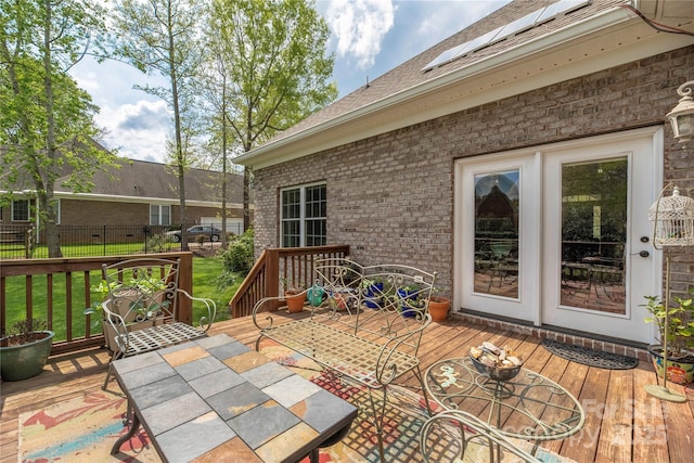 233 Highland Forest Dr, Clover, SC 29710 - deck with outdoor dining area