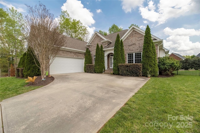 233 Highland Forest Dr, Clover, SC 29710 - traditional-style house with brick siding, driveway, an attached garage, and a shingled roof