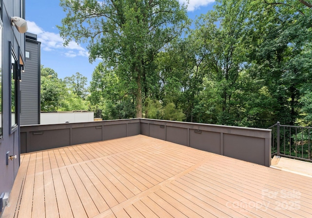 1727 Seifert Cir, Charlotte, NC 28205 - deck with view of scattered trees