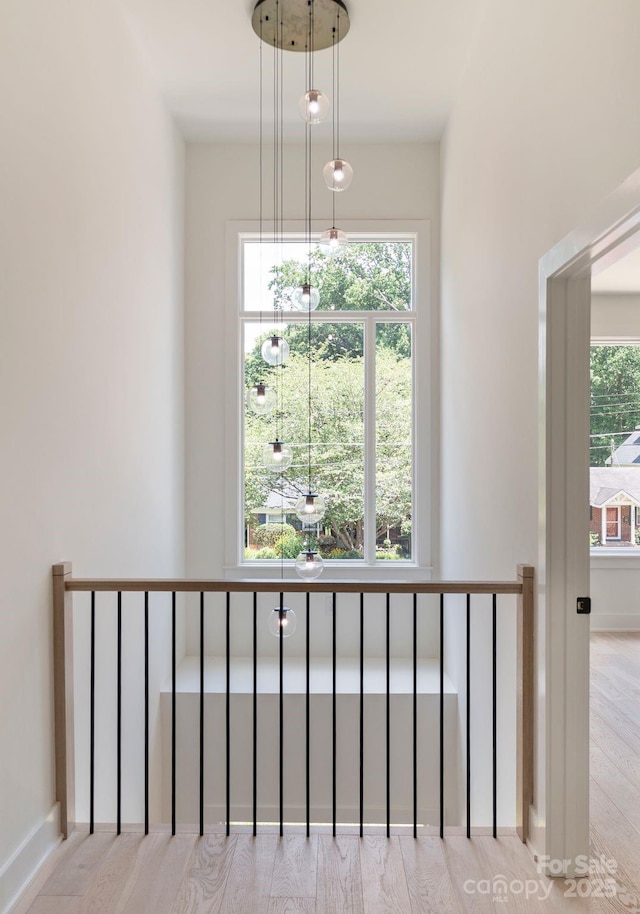 1727 Seifert Cir, Charlotte, NC 28205 - staircase featuring wood finished floors and baseboards