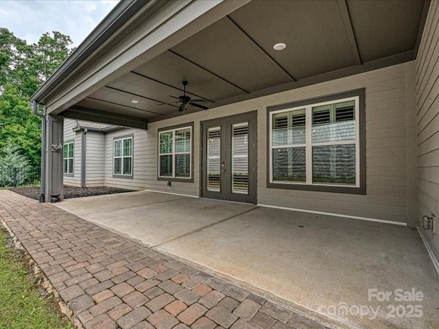 2034 Laney Pond Rd, Matthews, NC 28104 - view of patio / terrace with ceiling fan