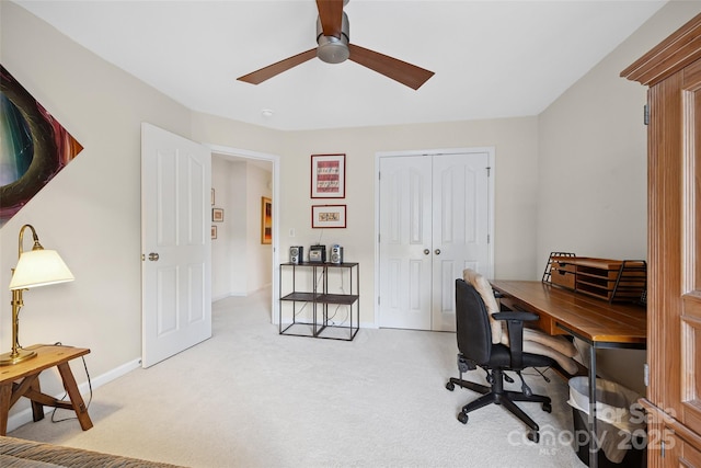 16833 Rudence Ct, Charlotte, NC 28278 - office space with ceiling fan and light carpet