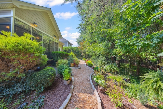 16833 Rudence Ct, Charlotte, NC 28278 - view of yard with a sunroom
