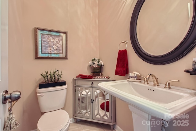 2599 Treeline Dr, Concord, NC 28027 - bathroom with toilet and tile patterned floors