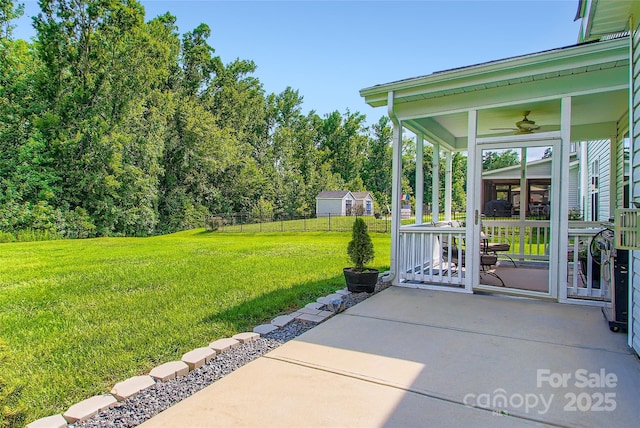 2599 Treeline Dr, Concord, NC 28027 - view of yard featuring a ceiling fan