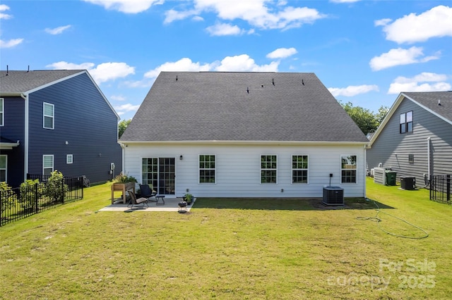 1013 Augustus Beamon Dr, Indian Trail, NC 28079 - rear view of house featuring a patio area and a shingled roof