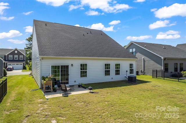 1013 Augustus Beamon Dr, Indian Trail, NC 28079 - rear view of house with a patio area and a shingled roof