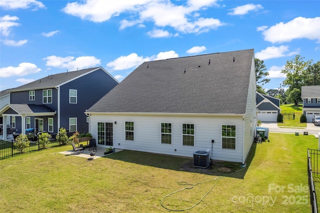 1013 Augustus Beamon Dr, Indian Trail, NC 28079 - back of house featuring a patio area and roof with shingles