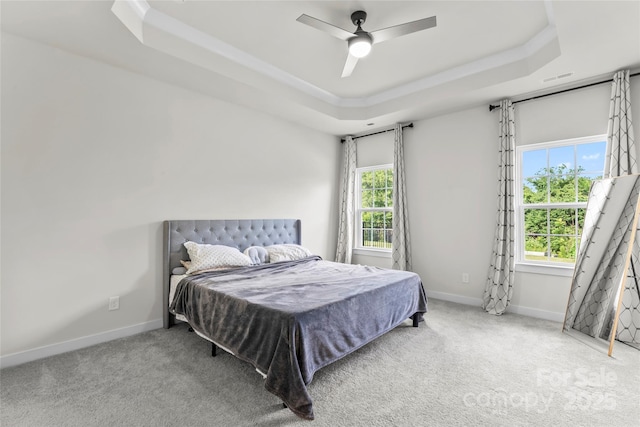 1013 Augustus Beamon Dr, Indian Trail, NC 28079 - carpeted bedroom with a raised ceiling and ceiling fan