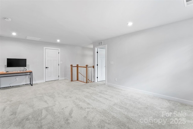 1013 Augustus Beamon Dr, Indian Trail, NC 28079 - unfurnished living room featuring carpet and recessed lighting