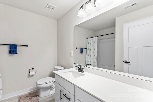 1013 Augustus Beamon Dr, Indian Trail, NC 28079 - bathroom featuring vanity, curtained shower, and tile patterned floors