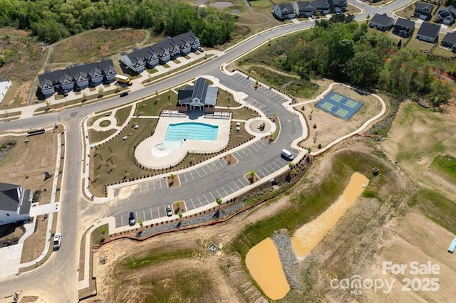 1013 Augustus Beamon Dr, Indian Trail, NC 28079 - aerial view of property's location with a pool