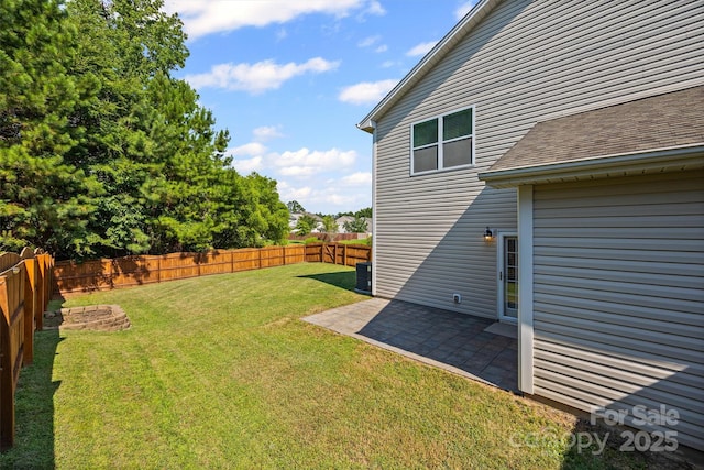 9706 Thyme Ct, Charlotte, NC 28214 - fenced backyard featuring a patio area
