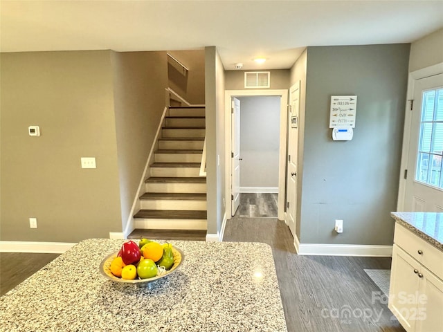 212 Old Centergrove Rd, Kannapolis, NC 28083 - stairs with wood finished floors and baseboards