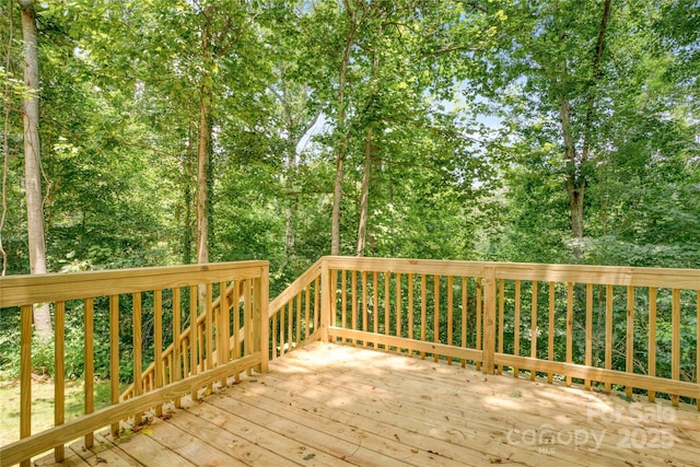 7 S Coulter Ave, Newton, NC 28658 - view of wooden terrace
