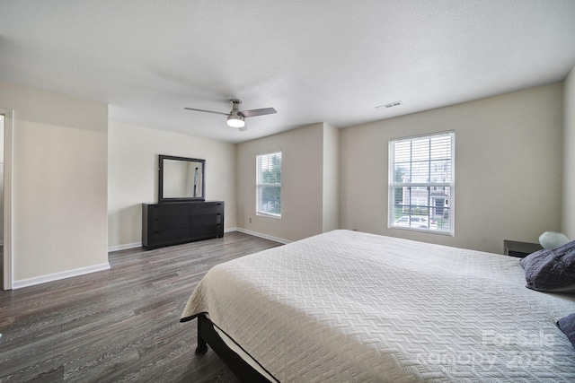374 Morning Dew Dr, Concord, NC 28025 - bedroom with wood finished floors and a ceiling fan