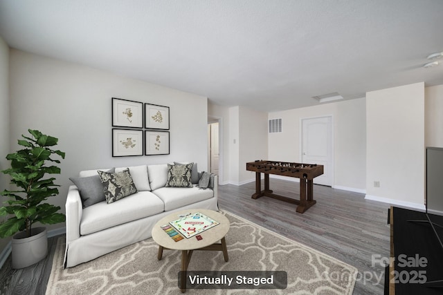 374 Morning Dew Dr, Concord, NC 28025 - living room with wood finished floors and baseboards