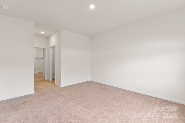 3505 Sycamore Crossing Ct, Mount Holly, NC 28120 - empty room with light carpet, recessed lighting, and a smoke detector