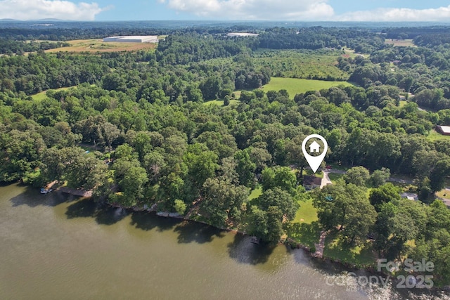 3770 Buck Point Rd, Catawba, NC 28609 - drone / aerial view of a heavily wooded area and a nearby body of water