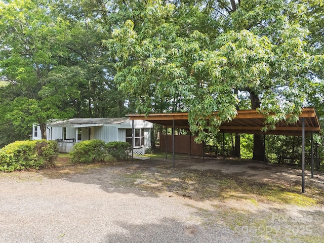 18 Progress Ln, Candler, NC 28715 - view of front of property with driveway and a carport