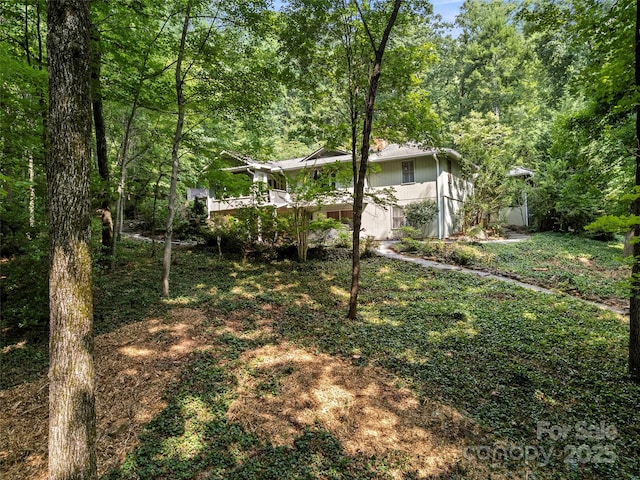 64 Wells Ln, Tryon, NC 28782 - view of yard featuring a view of trees