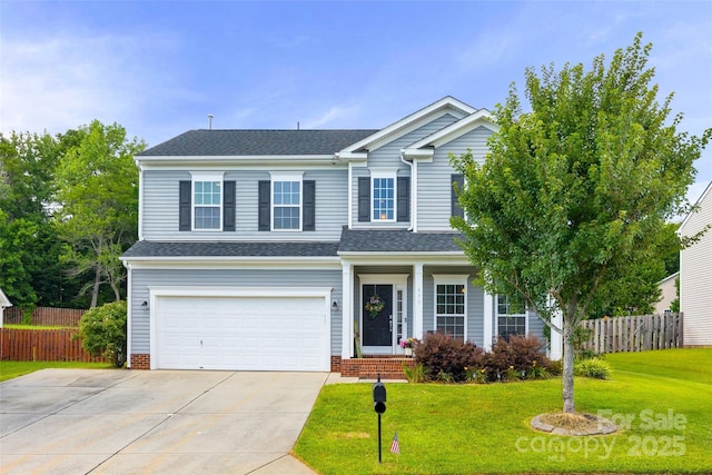 673 Stonehenge Dr, Rock Hill, SC 29730 - traditional-style home with concrete driveway, a garage, and roof with shingles