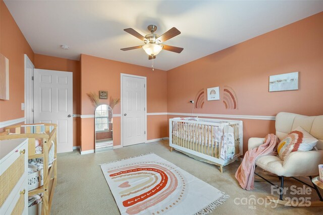673 Stonehenge Dr, Rock Hill, SC 29730 - carpeted bedroom featuring a ceiling fan and baseboards