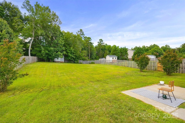 673 Stonehenge Dr, Rock Hill, SC 29730 - fenced backyard with a patio and a shed