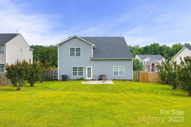 673 Stonehenge Dr, Rock Hill, SC 29730 - rear view of house featuring a fenced backyard, a patio, and roof with shingles
