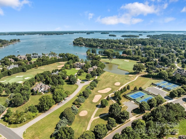 123 Yellow Jacket Cir, Mooresville, NC 28117 - bird's eye view of a nearby body of water and a golf club