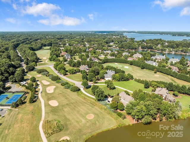 123 Yellow Jacket Cir, Mooresville, NC 28117 - aerial perspective of suburban area featuring a nearby body of water and a local golf course