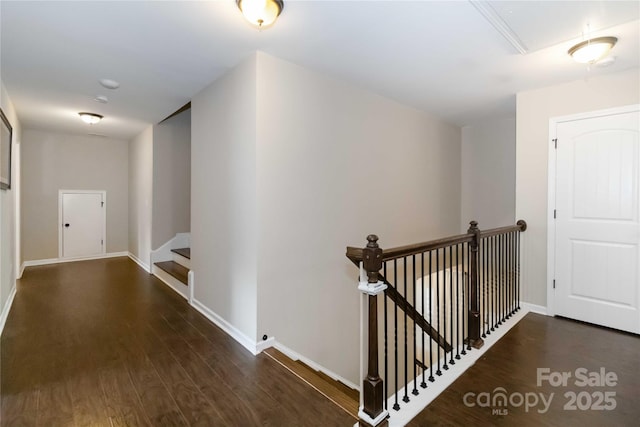 1041 Verbena Ct, Tega Cay, SC 29708 - hallway featuring wood finished floors and an upstairs landing