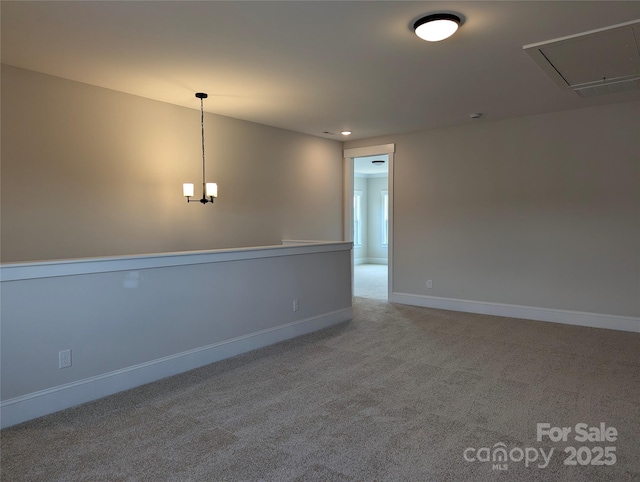 105 Macland Ln Unit 540, Rock Hill, SC 29730 - unfurnished room featuring carpet floors, attic access, and recessed lighting