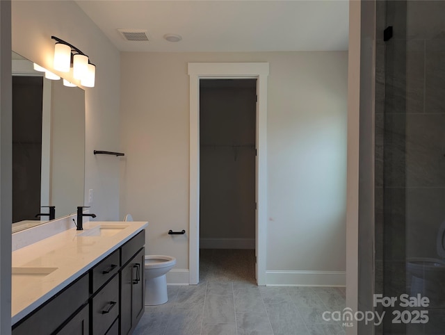 105 Macland Ln Unit 540, Rock Hill, SC 29730 - full bathroom with double vanity, a spacious closet, and a shower with shower door
