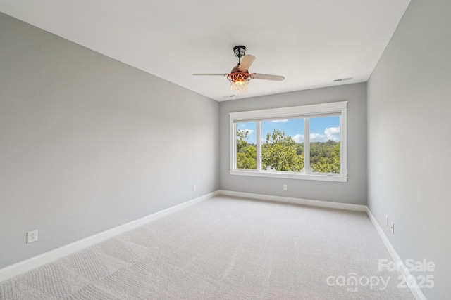 3229 Lake Pointe Dr, Belmont, NC 28012 - carpeted empty room with baseboards and ceiling fan