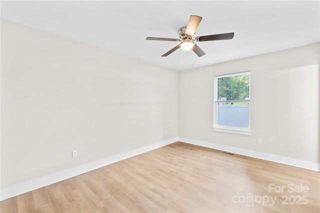 500 N Dr, Cherryville, NC 28021 - unfurnished room with light wood finished floors and a ceiling fan