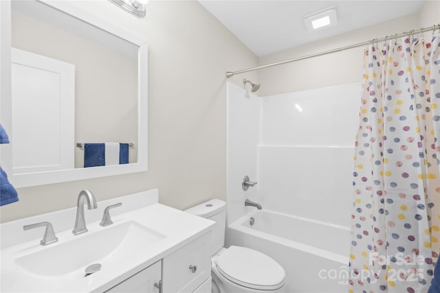 500 N Dr, Cherryville, NC 28021 - bathroom with vanity and shower / bath combo with shower curtain