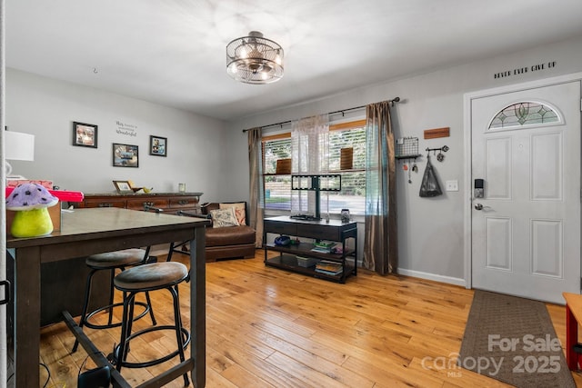 309 Sheldon St, Hudson, NC 28638 - dining area featuring light wood-style flooring and baseboards