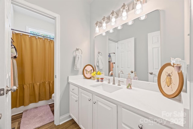 1528 Autumn Brook Ln, York, SC 29745 - bathroom with vanity and wood finished floors