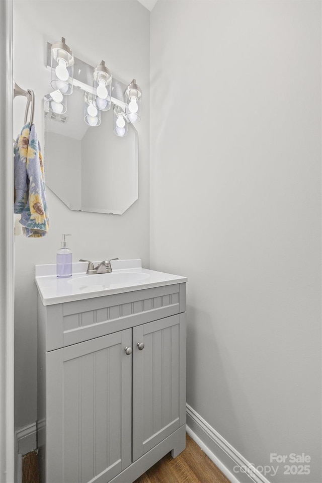 1528 Autumn Brook Ln, York, SC 29745 - bathroom with vanity and wood finished floors