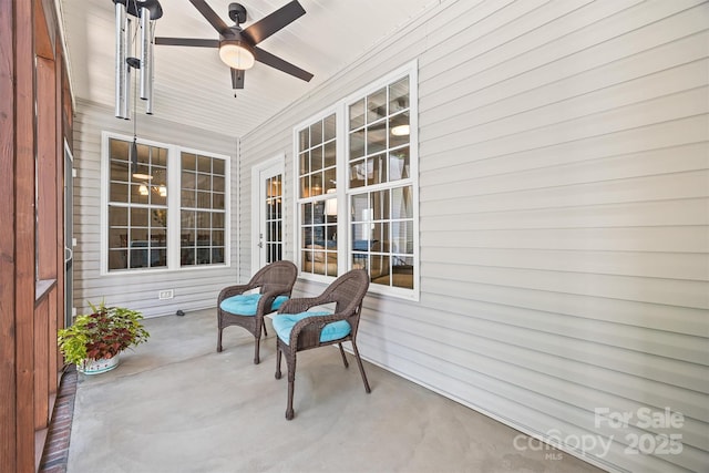 1528 Autumn Brook Ln, York, SC 29745 - covered porch featuring a ceiling fan