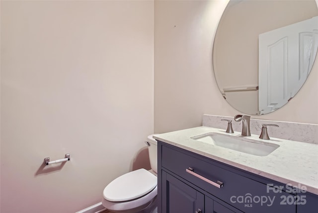 5237 Afterglow Ave, Concord, NC 28025 - half bath featuring vanity and toilet