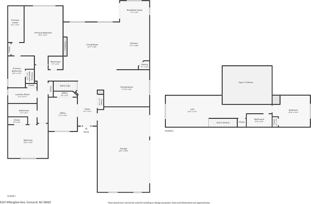 5237 Afterglow Ave, Concord, NC 28025 - view of home floor plan