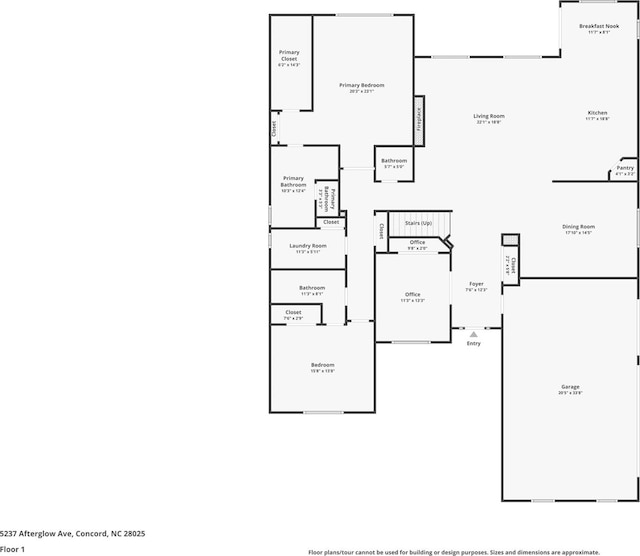 5237 Afterglow Ave, Concord, NC 28025 - view of room layout