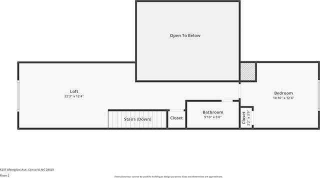5237 Afterglow Ave, Concord, NC 28025 - view of property floor plan