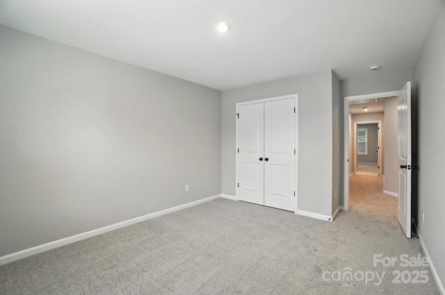 9945 Cask Way, Huntersville, NC 28078 - unfurnished bedroom with carpet flooring, a closet, and recessed lighting