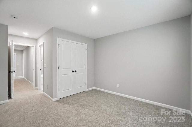 9945 Cask Way, Huntersville, NC 28078 - unfurnished bedroom with carpet floors, a closet, and recessed lighting