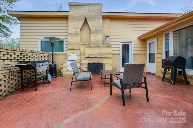 143 W College St, Stanley, NC 28164 - view of patio / terrace featuring grilling area